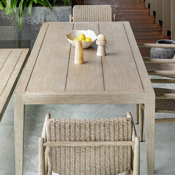 Uttermost Kirkham Solid Mahogany Outdoor Dining Table - Contemporary Farmhouse Style & Charm Woodtone Mahogani Wood 50189