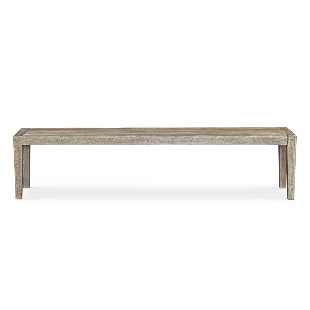 Uttermost Contemporary Farmhouse Wooden Outdoor Bench In Cerused Wheat Finish – Stylish & Durable Gray Mahogani Wood 50190