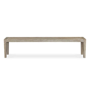 Uttermost Contemporary Farmhouse Wooden Outdoor Bench In Cerused Wheat Finish – Stylish & Durable Gray Mahogani Wood 50190