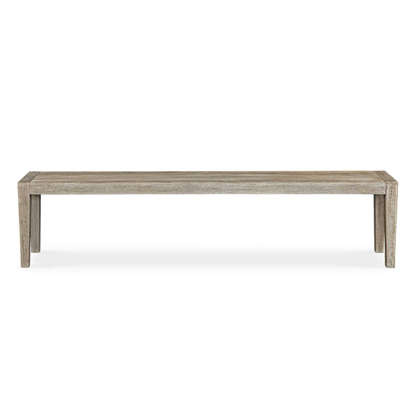 Uttermost Contemporary Farmhouse Wooden Outdoor Bench In Cerused Wheat Finish – Stylish & Durable Gray Mahogani Wood 50190