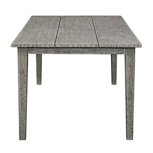 Uttermost Forsyth Dark Gray Rustic Outdoor Dining Table – Solid Mahogany, Farmhouse Charm, Versatile Use Gray,Woodtone Mahogani Wood 50192