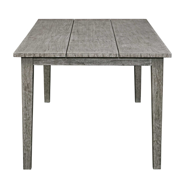 Uttermost Forsyth Dark Gray Rustic Outdoor Dining Table – Solid Mahogany, Farmhouse Charm, Versatile Use Gray,Woodtone Mahogani Wood 50192