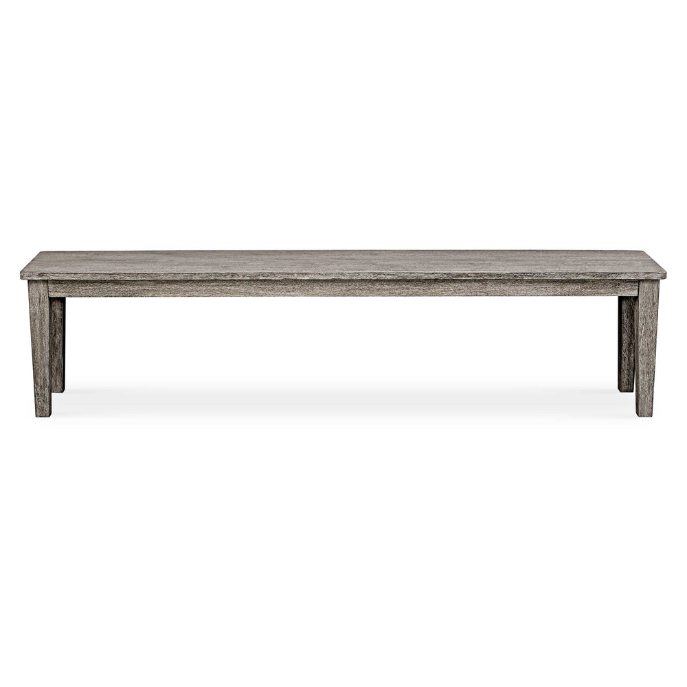 Uttermost Forsyth Rustic Dark Gray Outdoor Bench - Timeless Farmhouse Charm & Contemporary Style Brown Mahogani Wood 50193