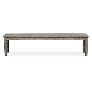 Uttermost Forsyth Rustic Dark Gray Outdoor Bench - Timeless Farmhouse Charm & Contemporary Style Brown Mahogani Wood 50193