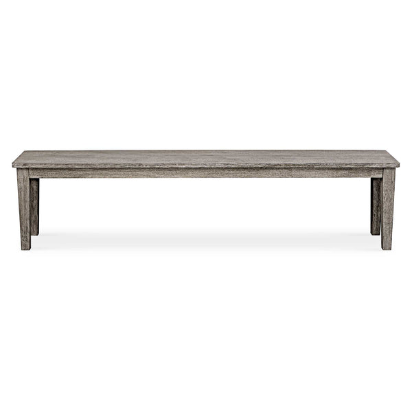 Uttermost Forsyth Rustic Dark Gray Outdoor Bench - Timeless Farmhouse Charm & Contemporary Style Brown Mahogani Wood 50193