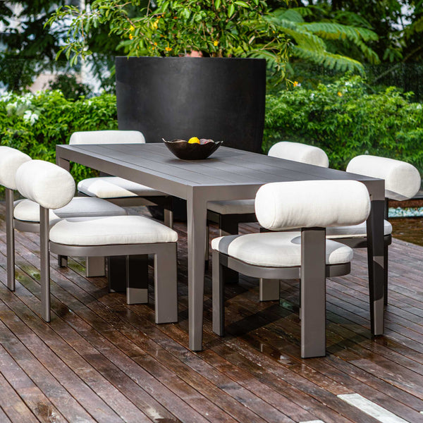 Uttermost Polanco Outdoor Dining Table - Durable Aluminum In Java Black For Stylish Outdoor Gatherings Black,Bronze Aluminium 50194