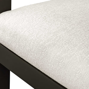 Uttermost Kalmar Outdoor Bar Stool: Stylish, Durable Seating With Comfortable Upholstery For Entertaining Black Aluminium And Fabric Cloud Dancer 23946