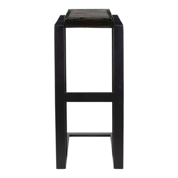 Uttermost Soma Black Accent Table – Sleek Iron Frame With Thick Cast Glass Top For Modern Elegance Black Glass,Metal 50203