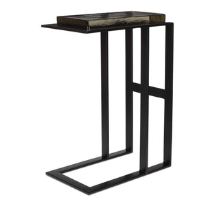 Uttermost Soma Black Accent Table – Sleek Iron Frame With Thick Cast Glass Top For Modern Elegance Black Glass,Metal 50203