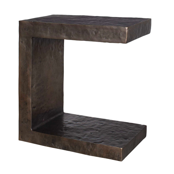 Uttermost Obra Outdoor Coffee Table - Stylish Hammered Aluminum Frame For Elegant Outdoor Spaces Bronze Metal 50213