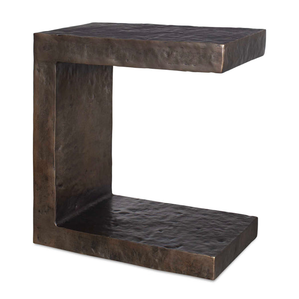 Uttermost Obra Outdoor Coffee Table - Stylish Hammered Aluminum Frame For Elegant Outdoor Spaces Bronze Metal 50213