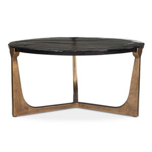 Uttermost Bohdi Outdoor Coffee Table - Elegant Antique Finish With Stunning Glass Top For Any Space Brass Metal,Cast Glass 50215