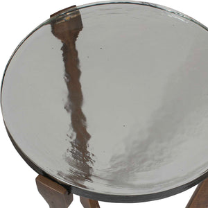 Uttermost Bohdi Outdoor Coffee Table - Elegant Antique Finish With Stunning Glass Top For Any Space Brass Metal,Glass 50216