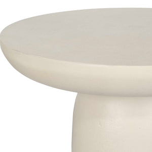 Uttermost Joppa Striking Dark Accent Table With Sculptural Design For Indoor And Outdoor Charm White Metal 50225