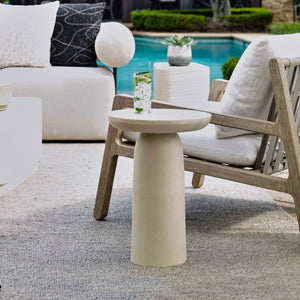 Uttermost Joppa Striking Dark Accent Table With Sculptural Design For Indoor And Outdoor Charm White Metal 50225