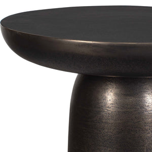 Uttermost Joppa Striking Dark Accent Table With Sculptural Design For Indoor And Outdoor Charm Bronze Metal 50217