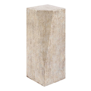 Uttermost Leroy Concrete Outdoor Drink Table - Durable, Stylish Accent For Indoor & Outdoor Spaces Brown,White Concrete 50249