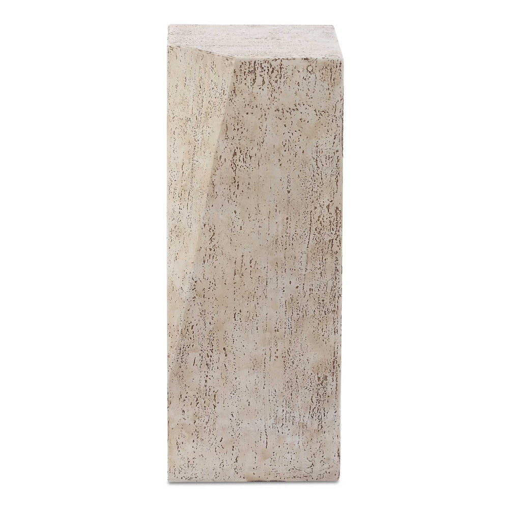 Uttermost Leroy Concrete Outdoor Drink Table - Durable, Stylish Accent For Indoor & Outdoor Spaces Brown,White Concrete 50249