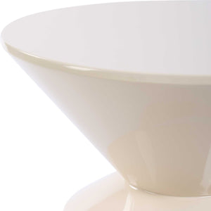 Uttermost Lyford Modern Accent Table - Sleek High-gloss Cream Finish For Contemporary Home Décor White Mdf 50187
