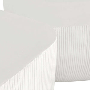 Uttermost Alma Stylish Concrete Outdoor Side Table – Durable, Weather-resistant Design For Patios White Glass Fiber Reinforced Concrete 50236