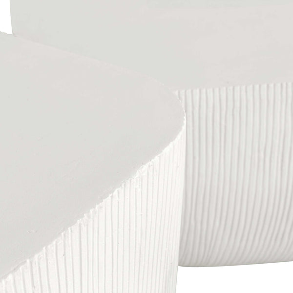 Uttermost Alma Stylish Concrete Outdoor Side Table – Durable, Weather-resistant Design For Patios White Glass Fiber Reinforced Concrete 50236