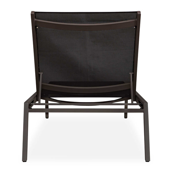 Uttermost Bea Outdoor Pool Chaise - Stylish, Adjustable Mesh Lounger With Durable Java Black Frame Black Aluminium And Textilene Vasco 909 50244