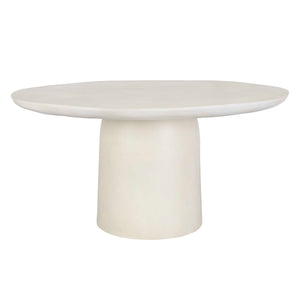 Uttermost Madrone Weather-resistant Outdoor Dining Table For Elegant Indoor And Outdoor Spaces White Aluminium 50226