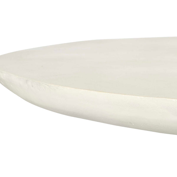 Uttermost Madrone Weather-resistant Outdoor Dining Table For Elegant Indoor And Outdoor Spaces White Aluminium 50226