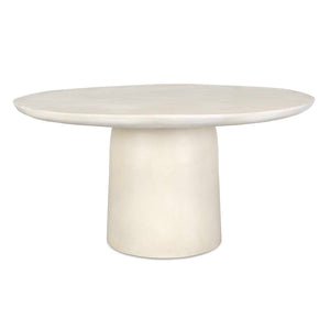 Uttermost Madrone Weather-resistant Outdoor Dining Table For Elegant Indoor And Outdoor Spaces White Aluminium 50226