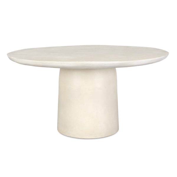 Uttermost Madrone Weather-resistant Outdoor Dining Table For Elegant Indoor And Outdoor Spaces White Aluminium 50226