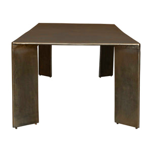 Uttermost Reade Outdoor Coffee Table: Sleek Antique Finish For Modern Indoor And Outdoor Elegance Brass Aluminium 50223