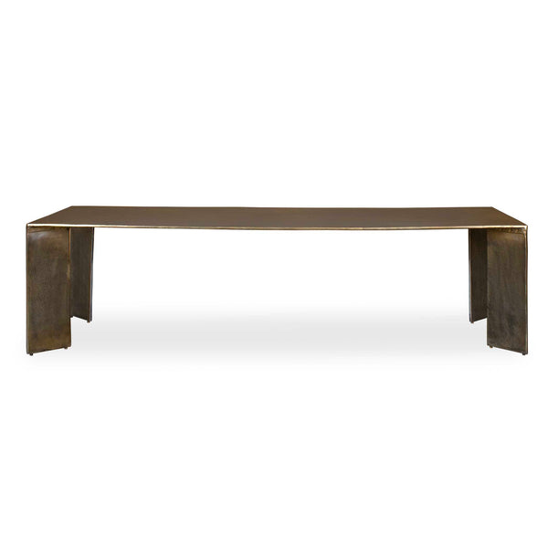 Uttermost Reade Outdoor Coffee Table: Sleek Antique Finish For Modern Indoor And Outdoor Elegance Brass Aluminium 50223