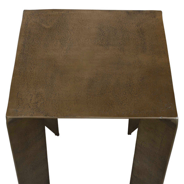 Uttermost Reade Outdoor Coffee Table: Sleek Antique Finish For Modern Indoor And Outdoor Elegance Brass Aluminium 50224