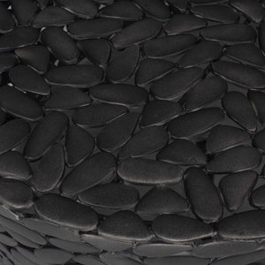 Uttermost Rivington Outdoor Coffee Table - Durable Weather-resistant Design With Unique River Rock Style Black Aluminium 50221