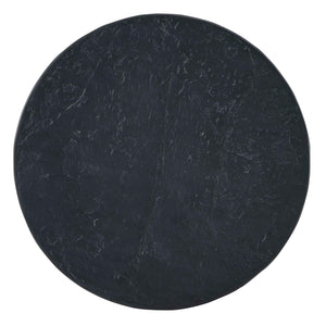 Uttermost Hurlee Stylish Outdoor Accent Table - Durable Glass Reinforced Concrete In Slate Finish Black Concrete 50167