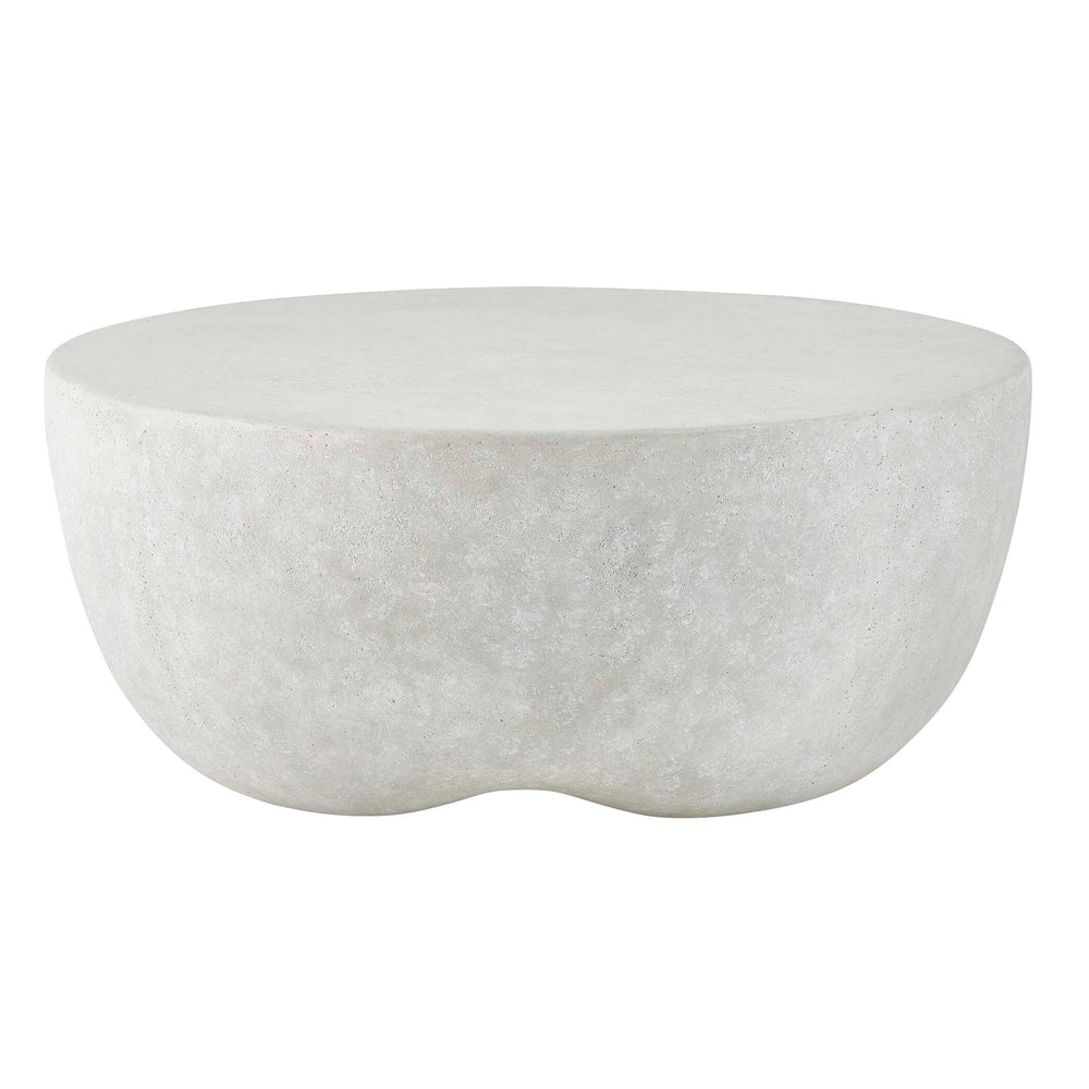 Uttermost Wright Outdoor Coffee Table - Stylish Glass Reinforced Concrete, Perfect For Indoor & Outdoor Use Gray Grc,Glass Fiber Reinforced Concrete 50166