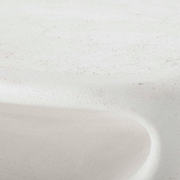 Uttermost Leyton Outdoor Coffee Table - Stylish Glass Reinforced Concrete Design With Storage Space White Cast Gfrc Concrete 50195