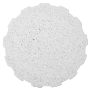 Uttermost Jane Outdoor Accent Table - Chic White Glass Reinforced Concrete For Indoor & Outdoor Use  Cast Gfrc Concrete 50198