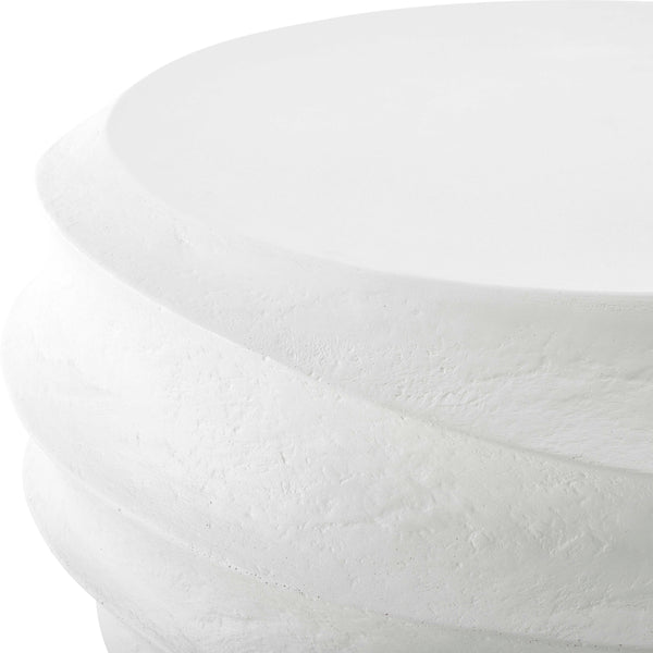 Uttermost Winded Outdoor Coffee Table – Elegant Glass Reinforced Concrete With Contemporary Design White Cast Gfrc Concrete 50199