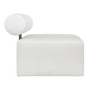 Uttermost Contemporary Modular Outdoor Sofa With Plush Cushions For Ultimate Relaxation Experience Black,White Metal Aluminium And Cushion Crescent Cloud Dancer 53032