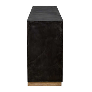 Uttermost Uttermost Kelvin Five-Door Media Console With Concrete Top, Teak-Skin Doors & Solid Mahogany Frame 50267