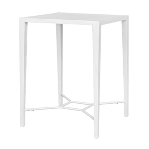 Uttermost Montellano White Outdoor Bar Table – Sleek Aluminum Design For Stylish Entertaining Space White Metal Aluminium 50238