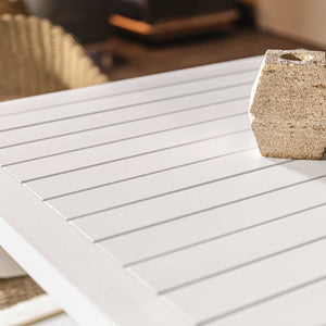 Uttermost Montellano White Outdoor Bar Table – Sleek Aluminum Design For Stylish Entertaining Space White Metal Aluminium 50238