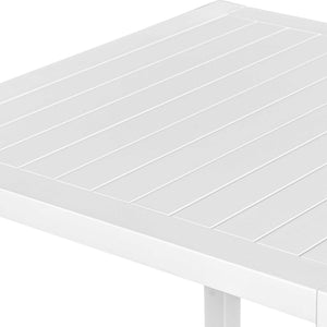 Uttermost Montellano White Outdoor Bar Table – Sleek Aluminum Design For Stylish Entertaining Space White Metal Aluminium 50238