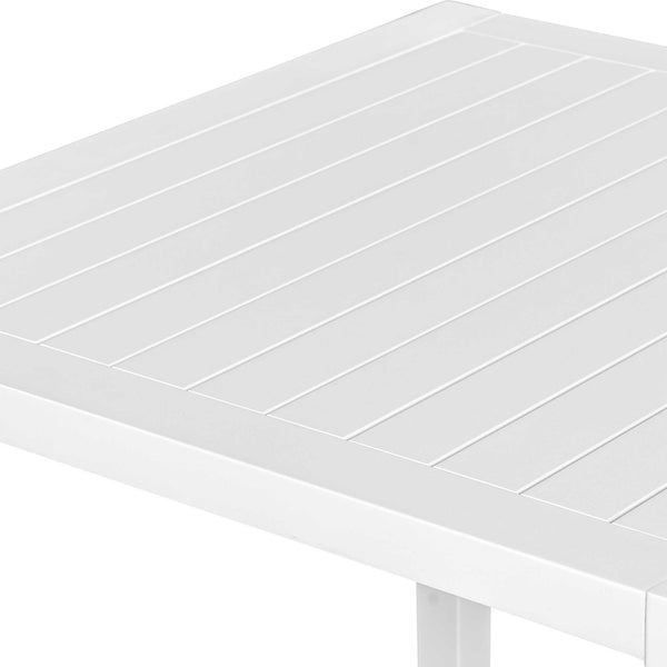 Uttermost Montellano White Outdoor Bar Table – Sleek Aluminum Design For Stylish Entertaining Space White Metal Aluminium 50238