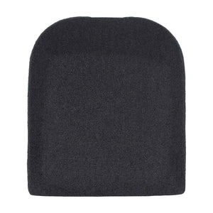 Uttermost Bolster Back Outdoor Dining Chair - Contemporary Style With Durable Oyster White Fabric Black,Gray Metal Aluminium With Cushion Ateja Champagne 090 53044