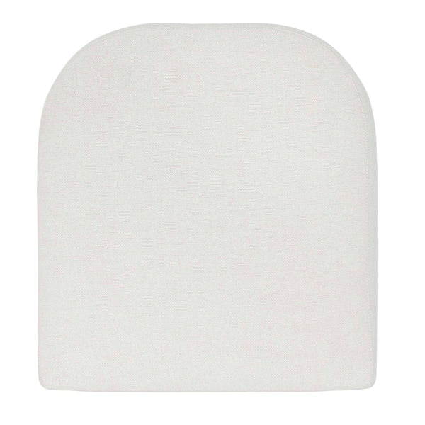 Uttermost Bolster Back Outdoor Counter Stool – Stylish, Durable Seating For Your Modern Patio Space White Metal Aluminium With Cushion Crescent Cloud Dancer 53045