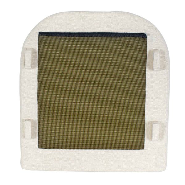 Uttermost Bolster Back Outdoor Counter Stool – Stylish, Durable Seating For Your Modern Patio Space White Metal Aluminium With Cushion Crescent Cloud Dancer 53045