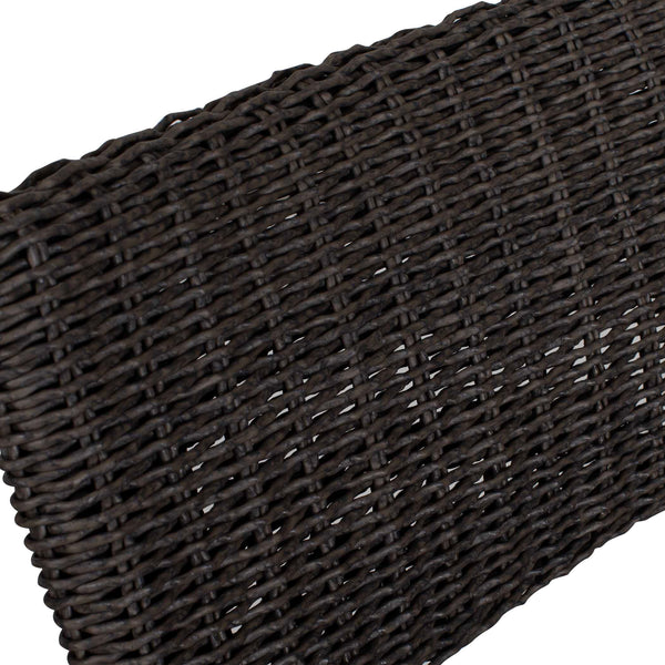 Uttermost Calbas Outdoor Counter Stool – Stylish Comfort With Elegant Wicker For Your Patio Bliss Black Metal Aluminium With Wicker 50297