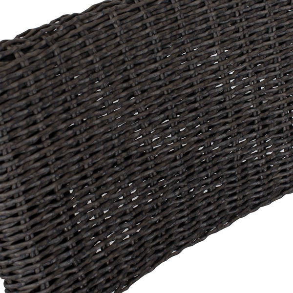 Uttermost Calbas Outdoor Counter Stool – Stylish Comfort With Elegant Wicker For Your Patio Bliss Black Metal Aluminium With Wicker 50298